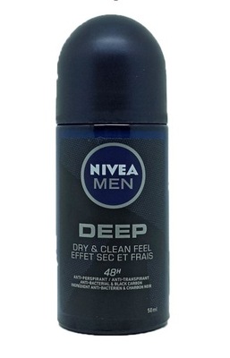 NIVEA MEN DEEP DRY & CLEAN FEEL Roll-On 50ml. 48H