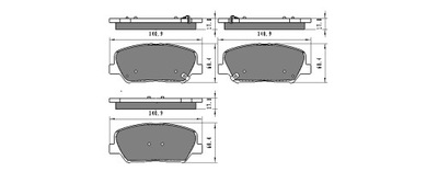 Тормозные колодки перед hyundai i30 kia cee'd фото №1