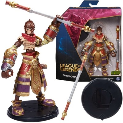 LEAGUE OF LEGENDS LOL WUKONG FIGURKA + AKCESORIA