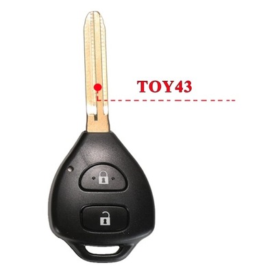 TOY43/TOY47 2BUTTONS CUERPO MANDO SIN LLAVE PARA TOYOTA CAMRY AVALON  