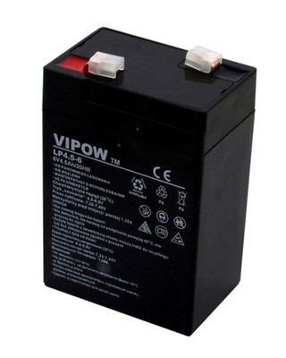 Akumulator żelowy AGM Vipow 6V 4,5Ah ( typu VRLA )