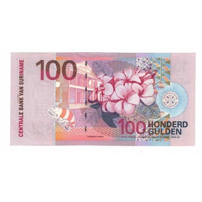 Banknot, Surinam, 100 Gulden, 2000, 2000-01-01, KM