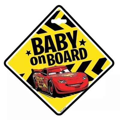 TABLICZKA NA PRZYSSAWKĘ Baby On Board Autka