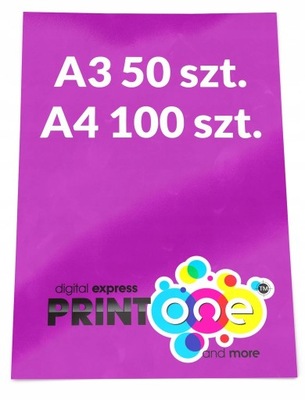 PLAKATY A3 50 / A4 100 szt plakat pełen kolor 130