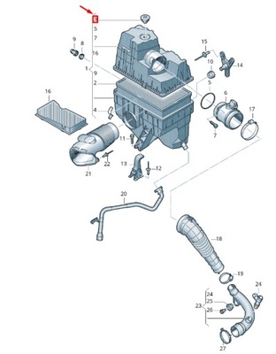 Vw transporter vi t6 air фильтр maintenance дисплей 701919301b01c фото №1