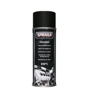 SPRAILA LAKIER SPRAY ТЕРМОСТОЙКИЙ 650C ЧЕРНЫЙ 400ML