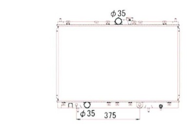 Nrf радиатор wody mitsubishi space wagon 2.4 gdi фото №1