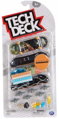 Tech Deck 4 Deskorolki 4-pak MAXALLURE Spin Master Deskorolka Fingerboard