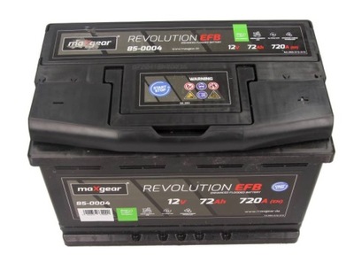 BATERÍA 12V 72AH/720A L- 278X175X190 EFB DO POJAZDOW Z START/STOP  