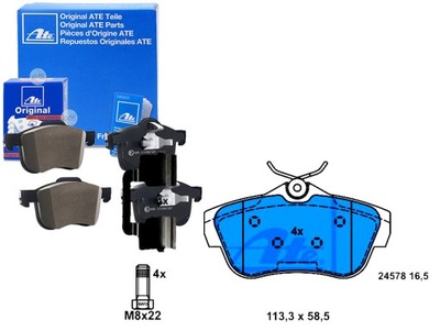 КОМПЛЕКТ КОЛОДОК ШАЛЬМІВНИХ ATE 425368 1611839580