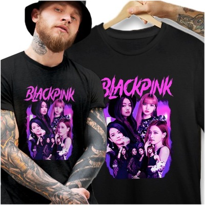 Koszulka BlackPink dla fana Jisoo Jennie Rose Lisy KPOP - L