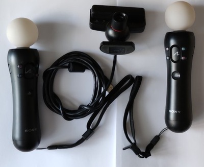 2 x KONTROLER RUCHU SONY PS MOVE PS3 PS4 VR PLAYSTATION 3 + kamera