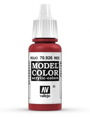 Vallejo 70926 Model Color 17 ml Red 70.926