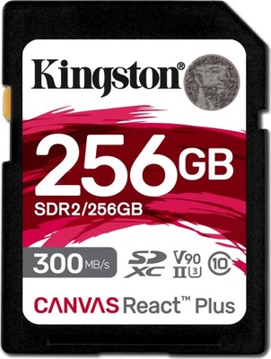 Karta Kingston Canvas React Plus SDXC 256 GB Class 10 UHSII/U3 V90