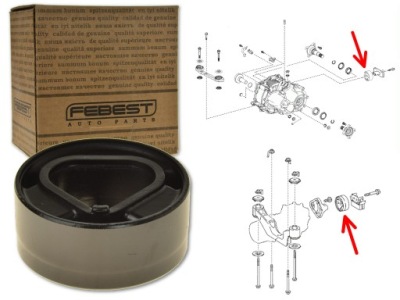 Подушка кронштейн заднего мост tm-ggl15dm фото №1