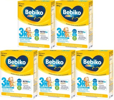 5 x BEBIKO 3R Junior mleko modyfikowane 600g