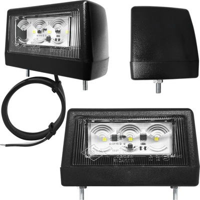 Лампа освещение номерного знака регистрационный 6 led фото №1