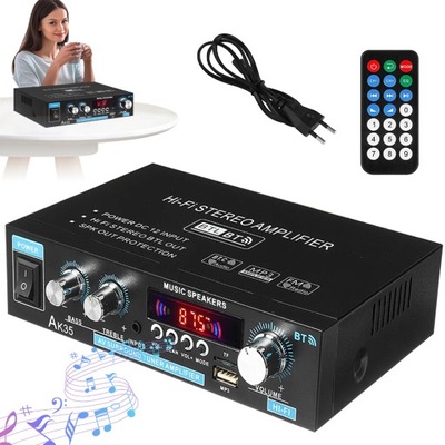 WZMACNIACZ AUDIO 1 SZT, CYFROWY WZMACNIACZ DŹWIĘKU, WZMACNIACZ STEREO