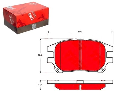Гальмівні колодки гальмівні lexus перед rx 300 01-03 trw фото №1
