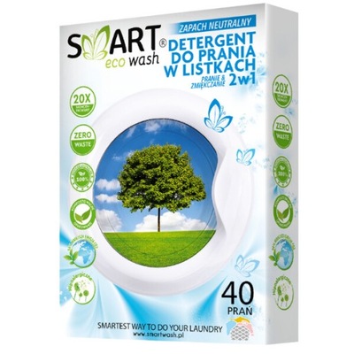 Smart eco Wash Listki do prania uniwersalne 40 szt.