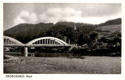 Krościenko nad Dunajcem. Most ca 1930