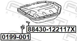 Болт слива картера масляный 0199-001 febest dacia фото №1