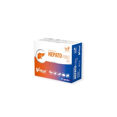 Vetfood Hepatoforce plus 30 kapsułek na wątrobę pies kot