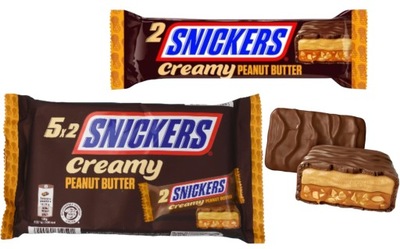 Batony Snickers Creamy Peanut Butter Masło Orzechowe Batoniki 182,5g