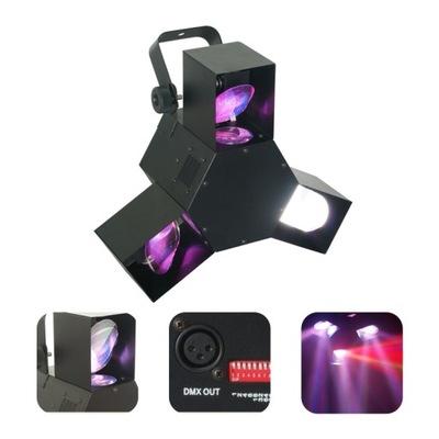 Efekt ŚWIETLNY Triple Flex LED RGB DMX STROBO