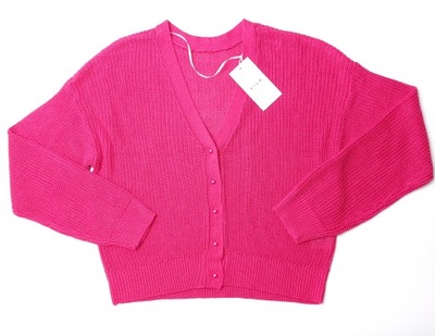 VILA różowy sweter ozdobne guziczki M 38 L 40