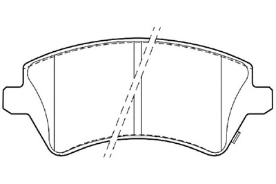 VALEO КОЛОДКИ ГАЛЬМІВНІ TOYOTA COROLLA 02-06