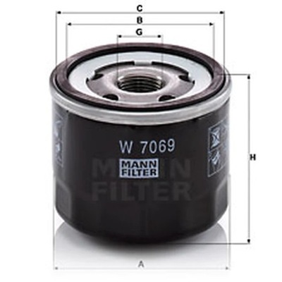 FILTRAS ALYVOS MANN-FILTER W 7069 