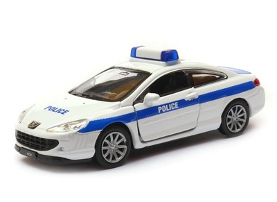 Peugeot 407 policja 1:34-39 model WELLY policyjny