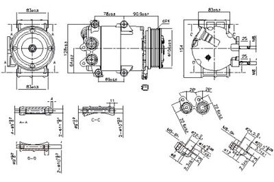 NISSENS КОМПРЕССОР КОНДИЦИОНЕРА FORD FIESTA VI 1.25-1.6D 06.08-