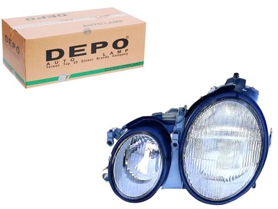 Фара mercedes clk w208 97-02 le h7 depo фото №1