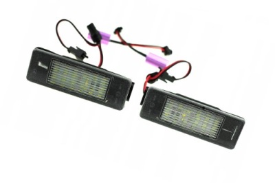 Nissan note primera p12 micra c фонари номерного знака led фото №1