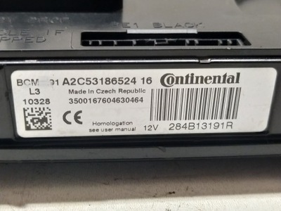 Модуль блок керування bcm renault laguna iii 284b13191r фото №1