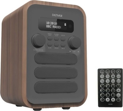 Radio Denver DAB-48 Szary Radio DAB+ FM Bluetooth