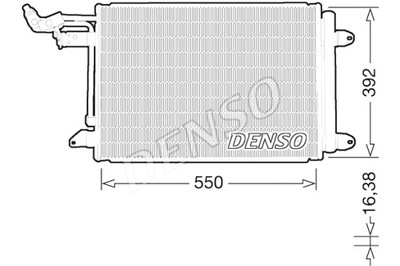 DENSO КОНДЕНСАТОР КОНДИЦИОНЕРА VW GOLF A5 350 DENSO DCN32032 KONDENSER фото