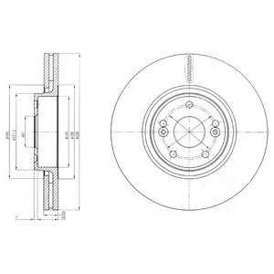 DISCOS DE FRENADO DELPHI BG4167  