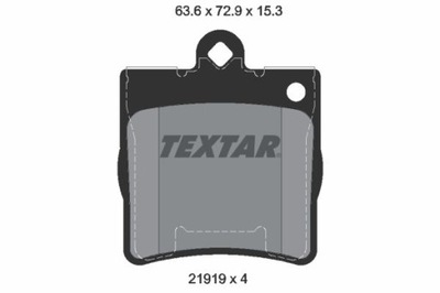 TEXTAR 2191901 ZAPATAS DE FRENADO  