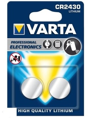 BATERIA VARTA GUZIKOWA LITOWA 3V CR2430 290mAh x2