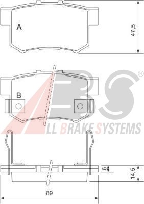 ZAPATAS DE FRENADO HONDA ACCORD UNIVERSAL 03-TYL CON CZUJ  