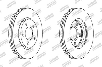 DISCS BRAKE FRONT JURID 563030JC  