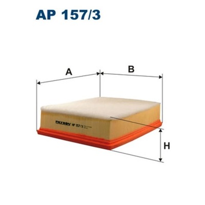 FILTRO AIRE FILTRON AP 157/3  