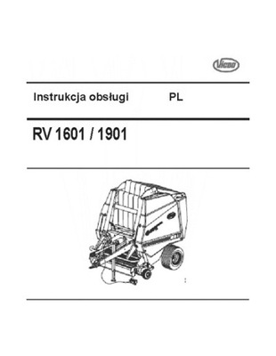 VICON RV 1601, 1901 - MANUAL PL (2000-2002)  