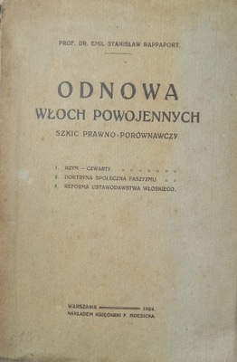 Odnowa Włoch powojennych 1924 r.