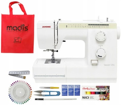 Maszyna do szycia domowa Janome 725S + gratisy