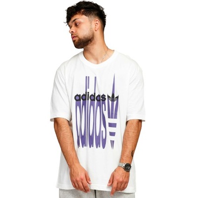 Adidas męska koszulka BAWEŁNIANA BIAŁA T-shirt