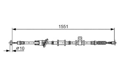 Bos1 987 482 400 трос гальма ручного задня p 155 фото №1